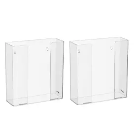 744759055484 VIVACOMFORT Double Box Acrylic Glove Dispenser