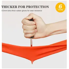 768561486489 VSOOTAL Household Cleaning Gloves Rubber Kitchen #3