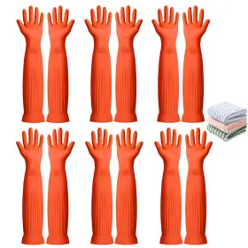 768561486489 VSOOTAL Household Cleaning Gloves Rubber Kitchen