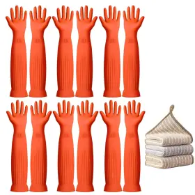 768561486496 VSOOTAL Household Cleaning Gloves Rubber Kitchen