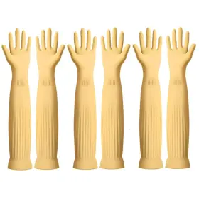 768771403313 VSOOTAL Rubber Cleaning Gloves Household Reuseab