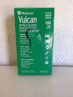 1241493 VULCAN Medicom Nitrile Gloves Latex Powder Pack