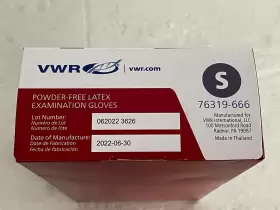 76319-666 VWR Disposable Latex Exam Gloves Natural #2