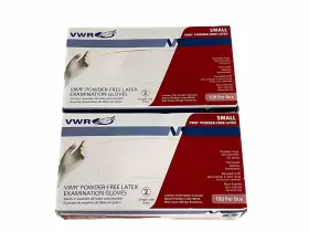 76319-666 VWR Disposable Latex Exam Gloves Natural