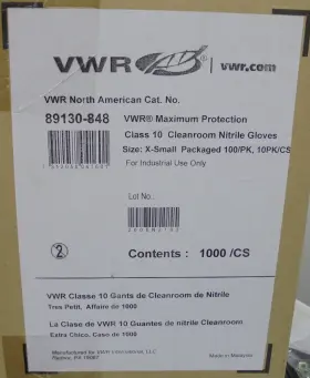 89130-848 VWR Cleanroom Nitrile Gloves