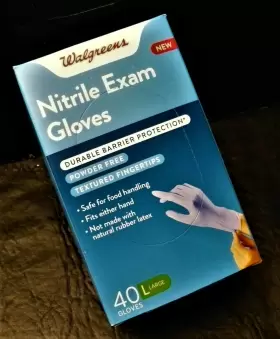785409 WALGREENS Nitrile Exam Gloves Fingertips