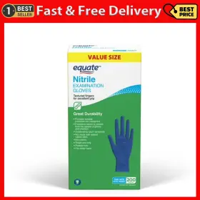 313108051080 WALMART Equate Nitrile Examination Gloves