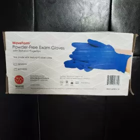 855367008240 WAVEFORM Nitrile Exam Gloves Powder Latex Box #2
