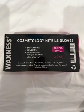 SKU017897 WAXNESS Cosmetology Nitrile Gloves Pink Box