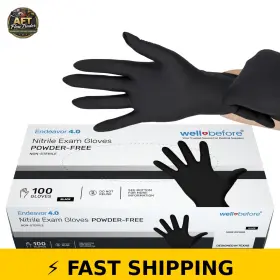 850046808036 WELL BEFORE Nitrile Disposable Gloves Xsmall