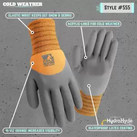 696577026477 WELLS LAMONT Mens Hydrahyde Weather Gloves Water #2
