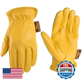 B00004R9RI WELLS LAMONT Mens Deerskin Driving Gloves Grain