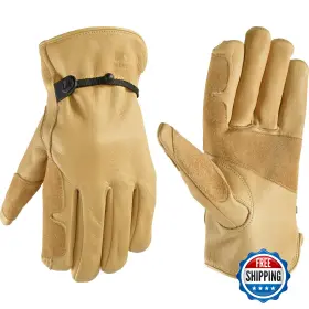 B003F12Z22 WELLS LAMONT Gloves Men Cowhide Wrist Timb