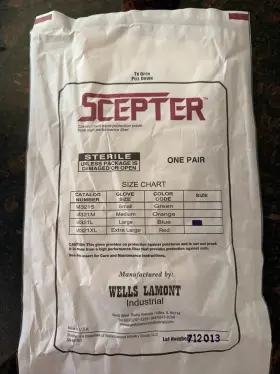 M321M-M321L WELLS LAMONT Scepter Sterile Glove Liners Level