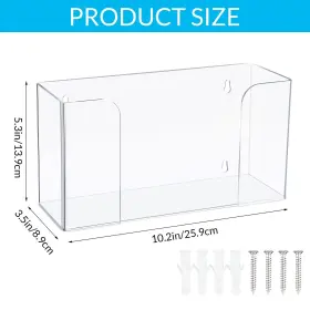 SIX-WENQIK-1565 WENQIK Acrylic Glove Box Holder Dispenser Gl #3