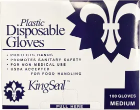 445038767731 WESCO Kingseal Embossed Poly Foodhandling Gloves #3