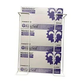 77013 WESCO Wall Wire Rack Disposable Glove Box Holder Triple
