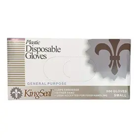 776-06B WESCO Light Poly Disposable Gloves Powder Latex Box #3