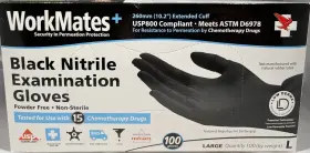 10683090 WORKMATES Pack Nitrile Examination Gloves