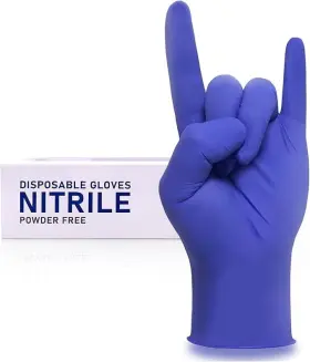 710667360309 WOSTAR Disposable Nitrile Exam Gloves Pack Latex