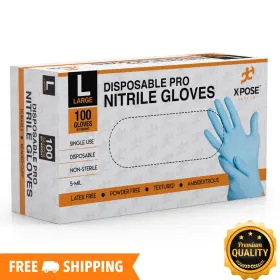 NITPFL-10 X-POSE Nitrile Gloves Powder Disposable Pro #3