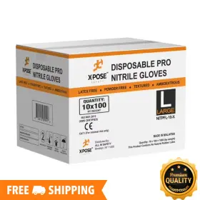 NITPFL-10 X-POSE Nitrile Gloves Powder Disposable Pro