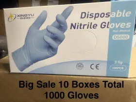 D5000 XINGYU Disposable Nitrile Gloves Medical Latex