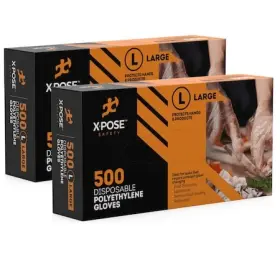 PG500L-2-X-S XPOSE SAFETY Disposable Gloves Poly Powder