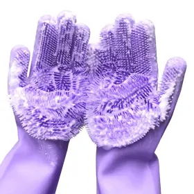 0B-FOE7-JPWN YINCEBER Silicone Dishwashing Gloves Rubber Wash