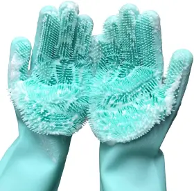 768488015427 YINCEBER Silicone Dishwashing Gloves Rubber