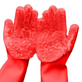 768488015571 YINCEBER Silicone Dishwashing Gloves Pet Rubber