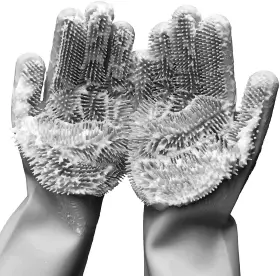 NW-ME1Y-C3N3 YINCEBER Silicone Dishwashing Gloves Pet Rubber