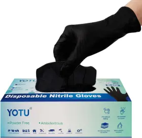 744110109986 YOTU Disposable Nitrile Latex Powder Gloves