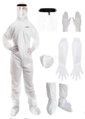 UEI8823956 ZIMCHADO Hazmat Disposable Sleeve Gloves Body Suit