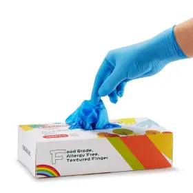 734602687733 ZOMCHAIN NITRILE GLOVES Kids Disposable Latex