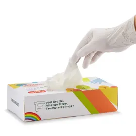 734602687887 ZOMCHAIN NITRILE GLOVES Kids Latex Food