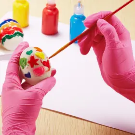 734602687900 ZOMCHAIN NITRILE GLOVES Kids Disposable Latex #2