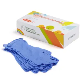 734602687917 ZOMCHAIN NITRILE GLOVES Kids Disposable Latex