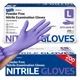 Supmedic Medical Soft Max&trade; Nitrile Disposable Large, Large (Blue Violet)