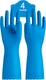 PACIFIC PPE 4 Pairs Reusable Dishwashing Cleaning Gloves with Latex Free, Cotton