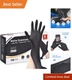 High-Quality Black Nitrile Gloves, XL 100-ct, 4-mil, Puncture-Proof & Waterproof