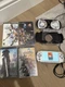 Sony PSP 3001 US Handheld Silver Console with games and case