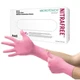 Ansell Ansell Micro-Touch NitraFree Nitrile, Small Powder-Free Exam Gloves, Pink