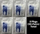 50-Pair Ansell AccuTech 91-225 Powder-Free Sterile Nat. Rubber Latex Gloves Sz 7