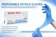 6 Mil Blue Disposable Medical Exam Nitrile  Gloves -Latex & Powder Free 100 Pcs