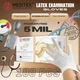 MEDITEX&reg; White 5 mil Latex Exam Gloves (Powder Free) Size: All 100 Pcs