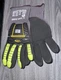 5 Pairs - Ringers Gloves R-840 Abrasion /Impact Glove - Knitted TPR Size 9 Large
