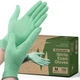 Biodegradable Disposable Nitrile Gloves 150 Count Green Food Safe Cooking Gloves