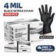 1000PCS MEDITEX&reg; Black Exam Nitrile Gloves Tattoo Examination PF Gloves  4mil