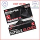 Supmedic Black Nitrile Exam Gloves, 5 Mil Chemical Resistant Powder-Free Food Sa